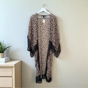 Steve Madden women’s NWT leopard kimono One Size Fits Most